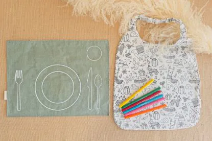 Image de Duo set de table & bavoir élastique