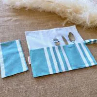 Rayé turquoise