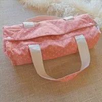 Eventails corail et doré