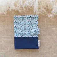Géométrique bleu beige