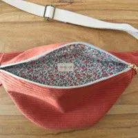 Velours terracotta /fleurs