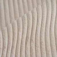 Velours cotele grosse maille beige